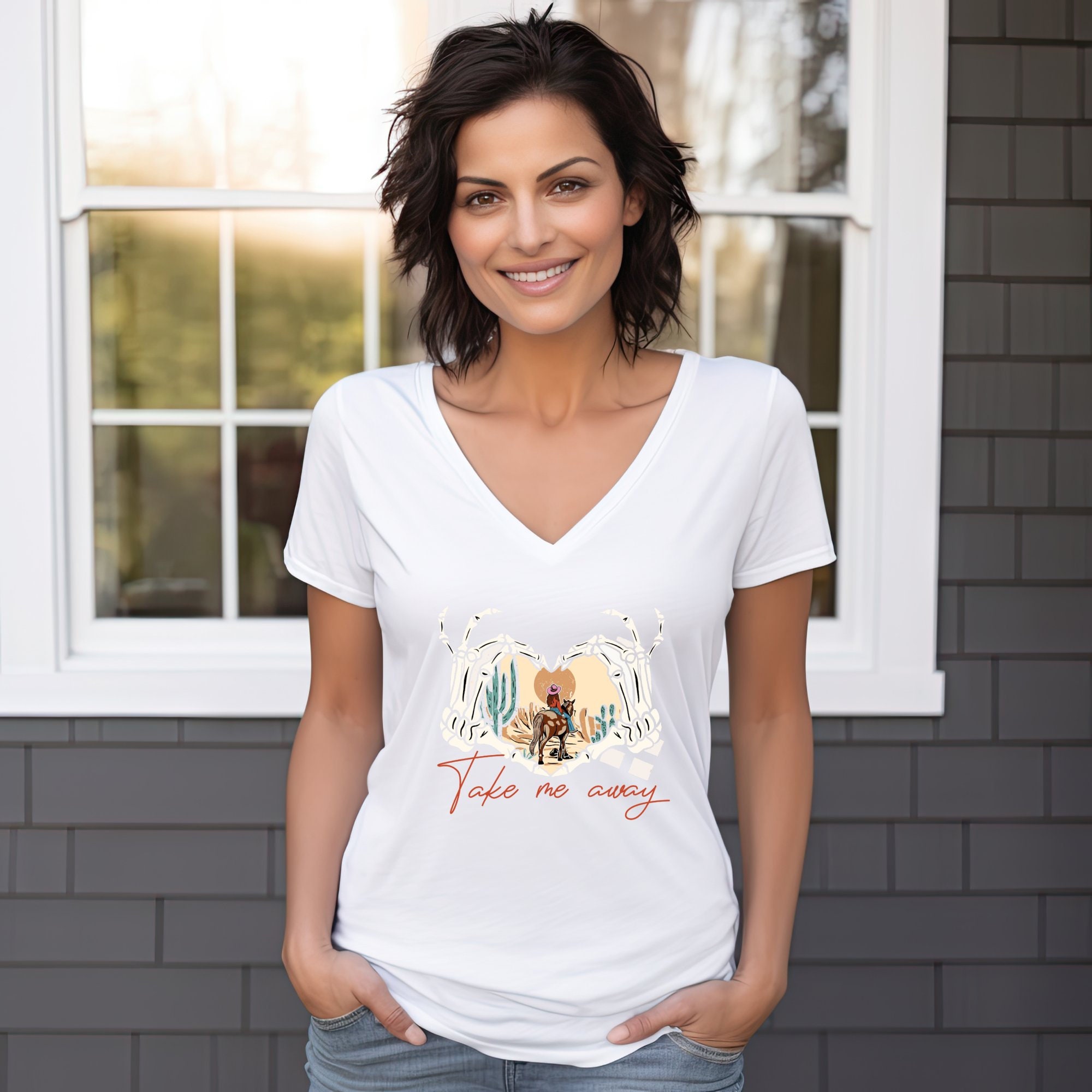 Take Me Away Shirt, Cowboy Graphic Shirt, Boho Western Shirt, Cowboy ...