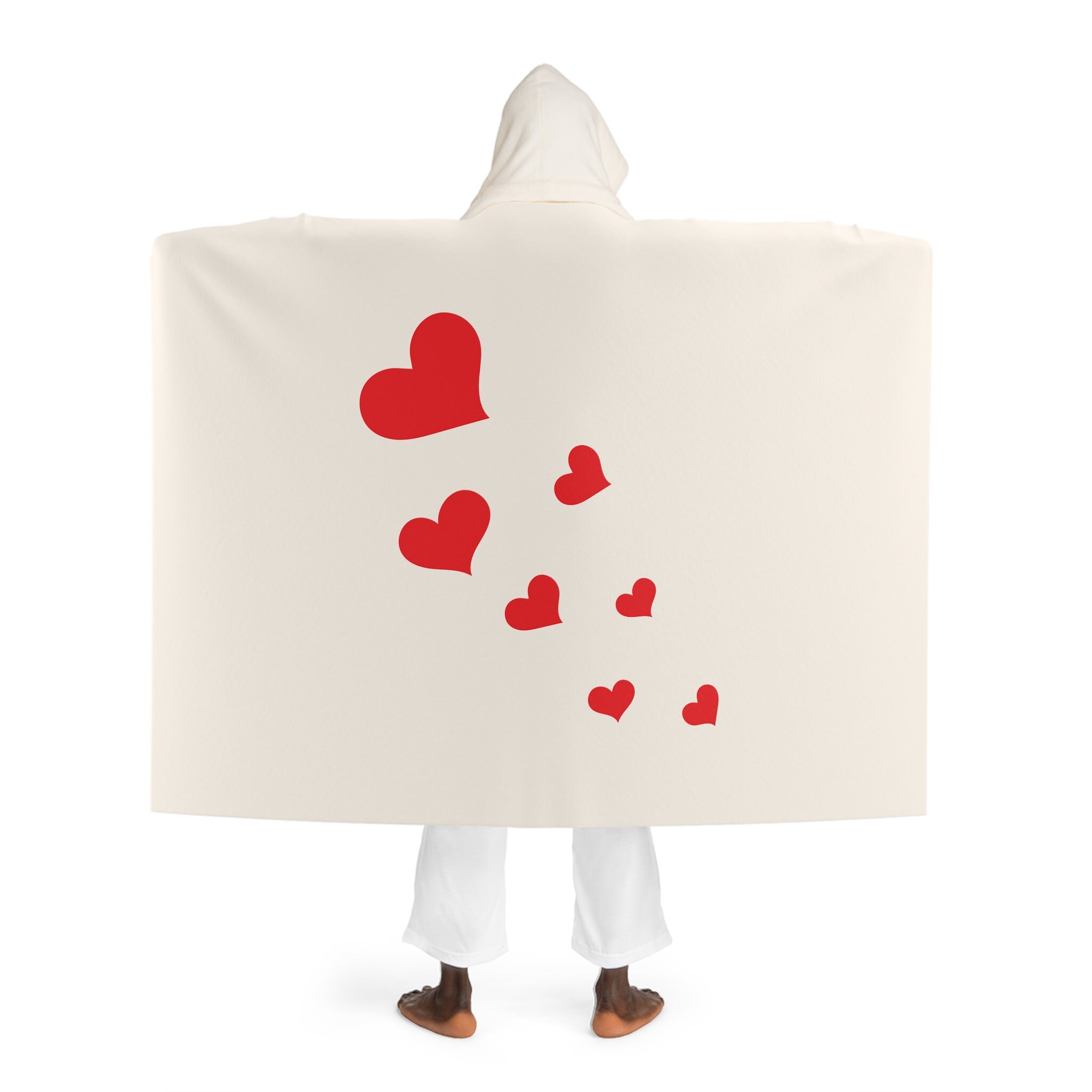 Discover Heart - Super Comfy And Warm Hooded Sherpa Fleece Blanket