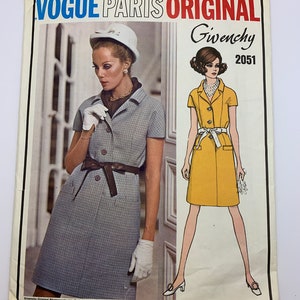 Vintage sewing patterns Givenchy dress pattern -size 16 (uncut Factory fold)