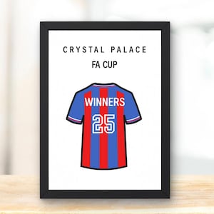 Crystal Palace FA Cup 2025 Winners Print: Football Fan Gift (Digital Download A4 Size)