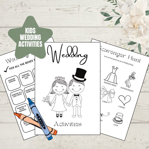 Wedding Games, Wedding Treasure Hunt for Kids,  Scavenger Hunt, Wedding I Spy Activity, PDF Print at Home