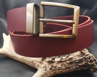 Leather belt