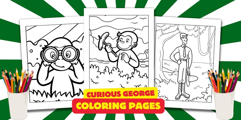 Curious George Coloring Books 50 Coloring Pages Printable Coloring ...
