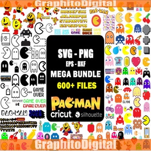 Bundle layered Svg, Clipart, Svg For Cricut, Retro Game Svg, Game Over Svg, Cut files, Instant Download