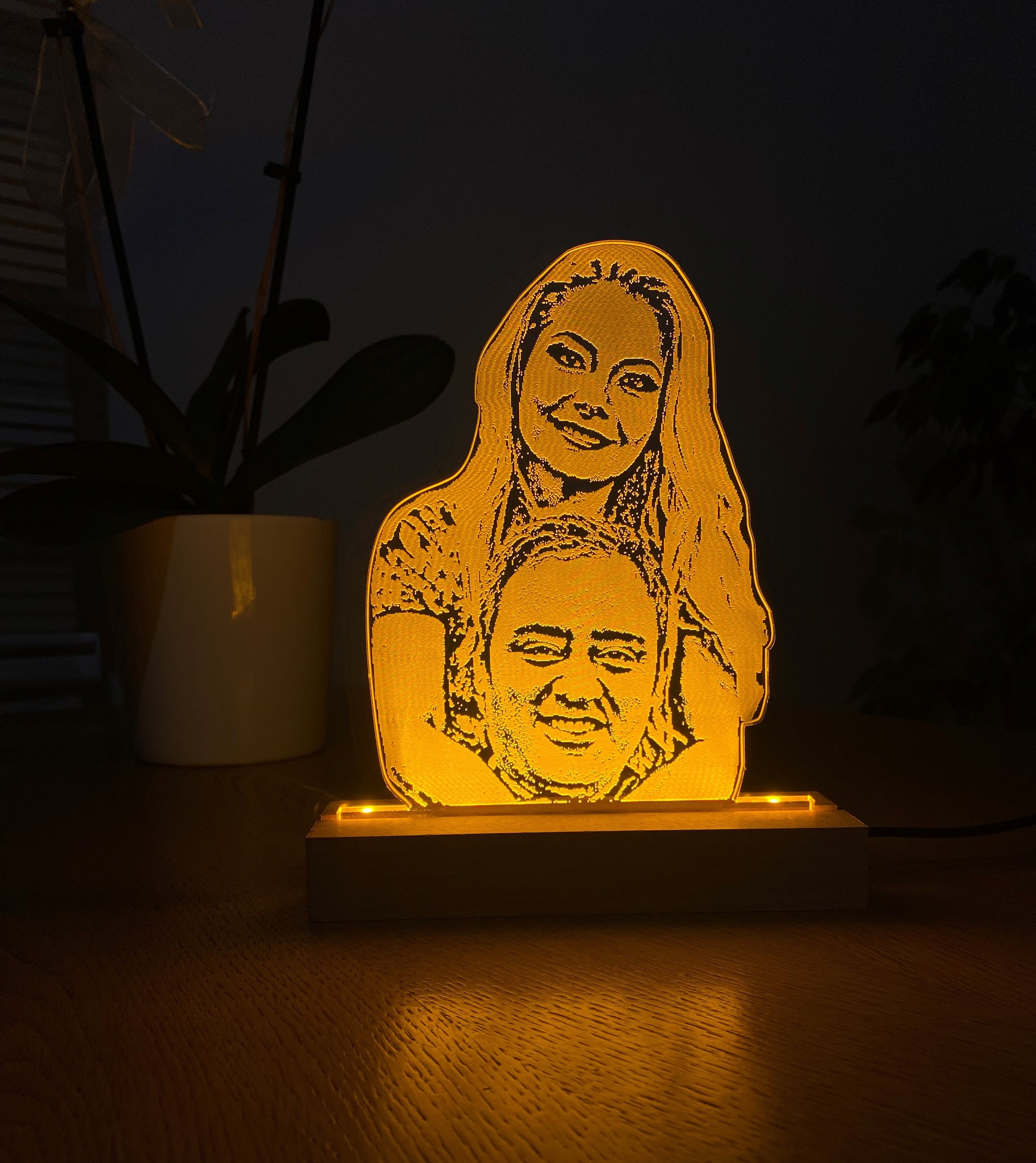 Lampada fotografica 3D personalizzata, regalo di nozze, regalo romantico,  anniversario 20/30/40 anni,lampada con foto，lampade personalizzate con  foto，idee regalo,regali per lui,regali per lei