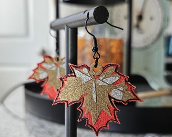 Fall Leaves Earrings, Fall Earrings, Leaves Earrings, fall leaf