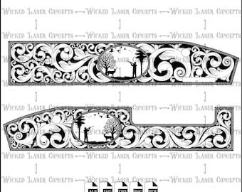 Mossberg 500 .410 scroll design with hunter