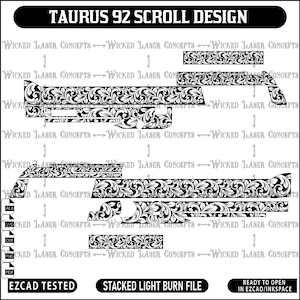 Taurus PT 92 fs scroll design
