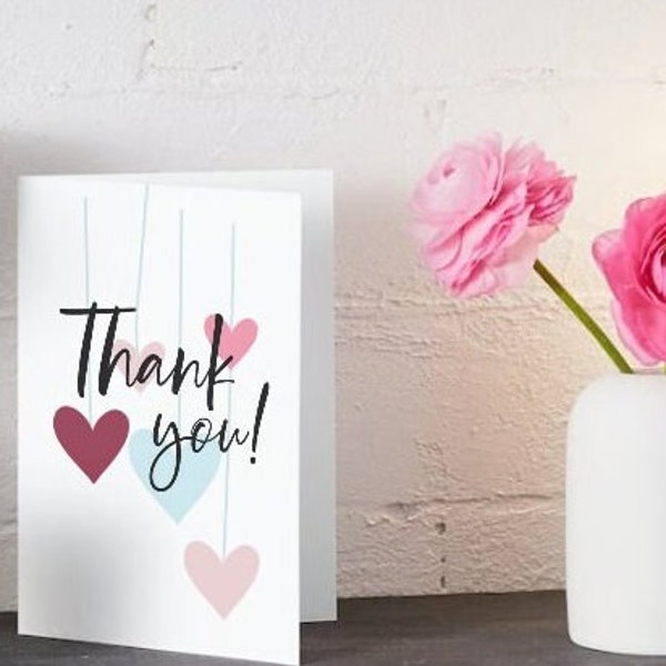 Heartfelt Thank You folded card