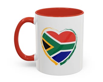 MZANZI Collection: Love South Africa | I Heart South Africa Mug, 11oz