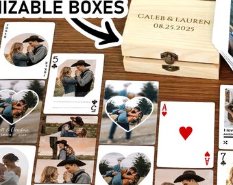 Deck of Custom Playing Cards with FREE Box/Custom Deck of Cards/Custom Photo Album/Wedding Playing Cards/Personalized Guest Book Alternative