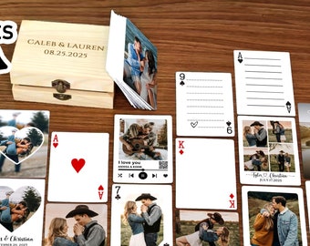 Personalized Playing Card Custom Deck of Cards Guest Book Blank Playing Cards Wedding Guestbook Alternative Wedding Cards Custom Poker Cards