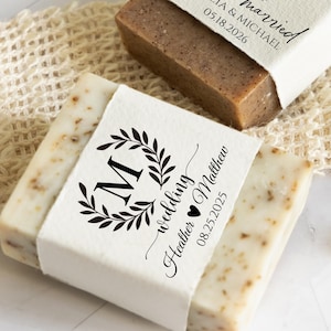 Personalized Scented Soap For Wedding/Bridal Shower Soap Favors/Wedding Favors for Guests in Bulk/Handmade Soap Favor/Showers & Events Favor
