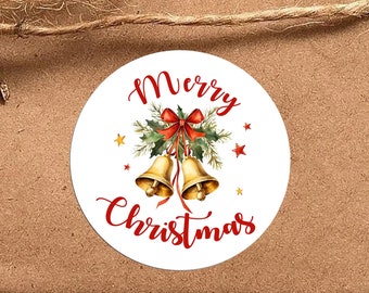 Personalized Christmas Favor Stickers/Custom Favor Labels/Christmas Wrapping labels/Christmas Stickers/Holiday Gift Labes/Round Sticker
