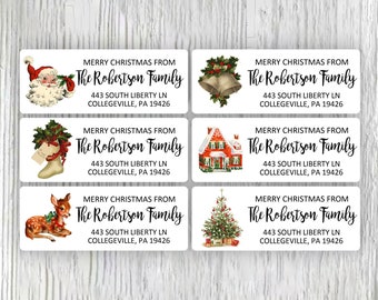 Etichette Per Indirizzi Personalizzate A Tema Spiaggia Natalizia - Foto 5