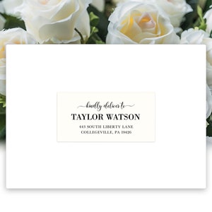 Guest Address Label Stickers Recipient Address Stickers for Invitation Personalized Address Label Different Names + Addresses on Each Label