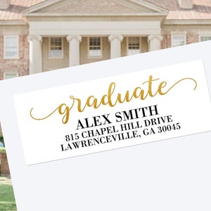 Graduation Address Labels/Graduation Address Labels 2024/Clear Address Labels for Graduation/Graduation Invitation Stickers/Class of 2024