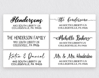 Personalized Address Labels Clear Matte Return Address Labels Custom Return Address Stickers for Wedding/Personalized Address Stickers