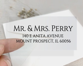 Personalized Return or Guest Address Labels/Wedding Invitation Labels/Printed Address Labels/Recipient Address Save the Date Card Stickers