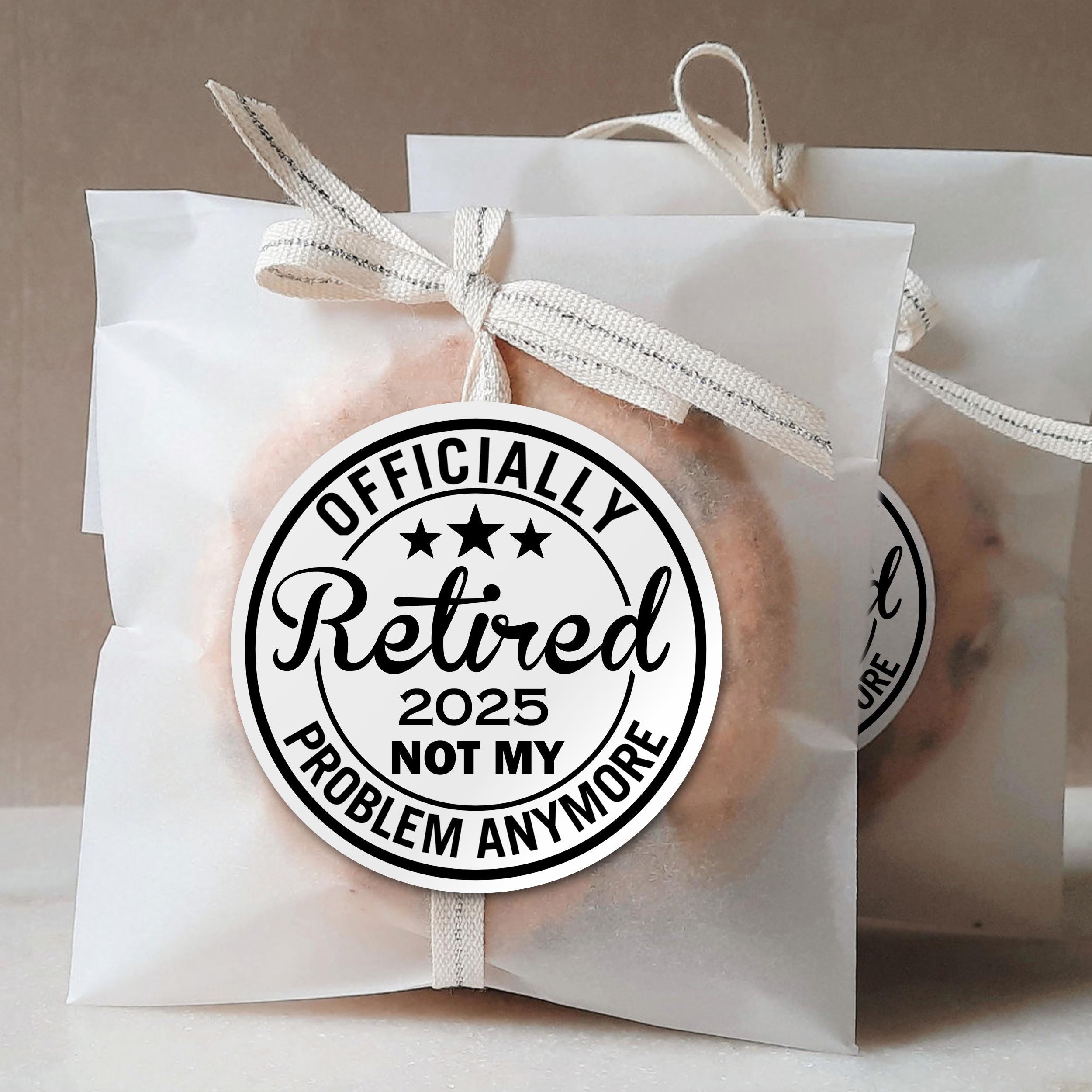 Custom Bag Stickers for Retirement/retirement Decor/custom Retirement ...