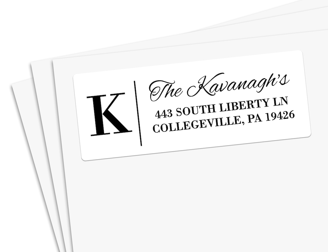 return-address-labels-with-monogram-custom-address-labels-monogram