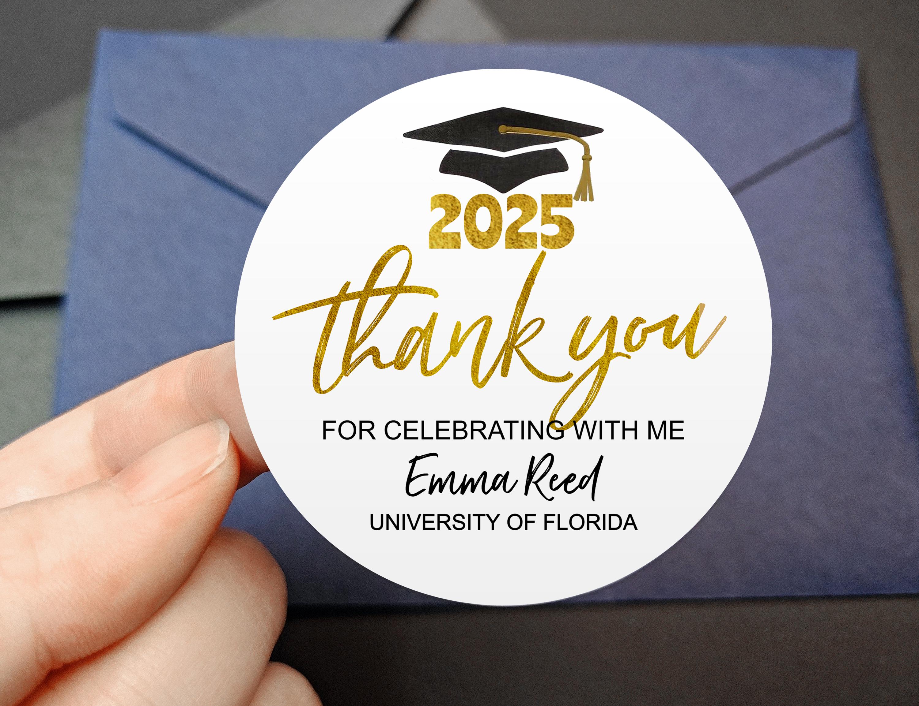 Graduation Stickers/custom Graduation Labels/graduation Decorations ...