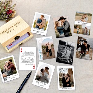 Personalized Playing Card Custom Deck of Cards Guest Book Blank Playing ...