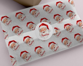 Custom Christmas Tissue Paper/Personalized Tissue Paper/Personalized Logo Wrapping Sheets for for Holiday Gifts, Small Business Packaging