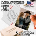 Photo Playing Cards Wedding Guest Book Alternative Personalized Photo Wedding Book Idea Wedding Poker Cards Wedding Gifts Signing Cards