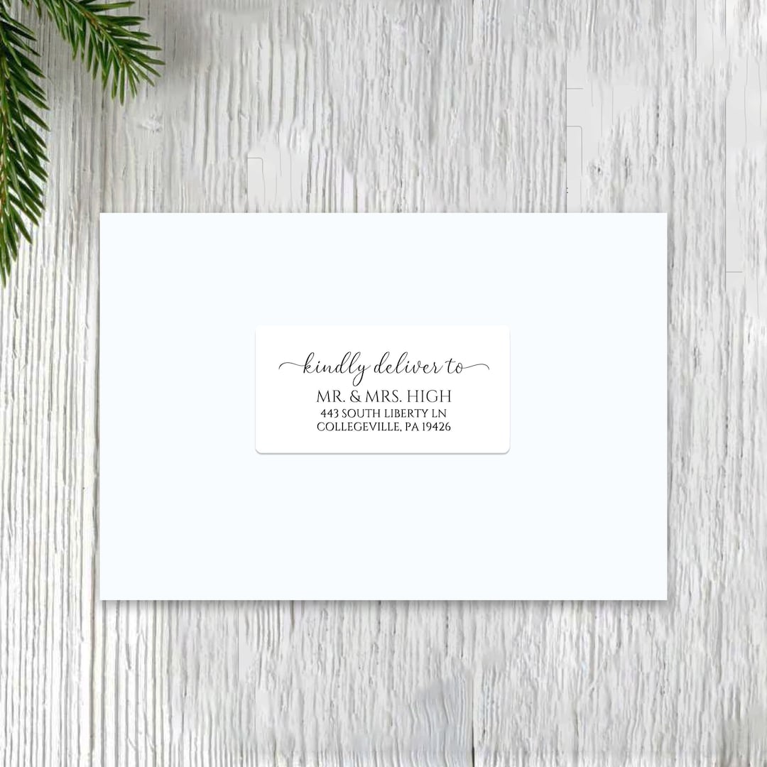 Personalized Recipient Address Labels/guest List Address Labels/wedding