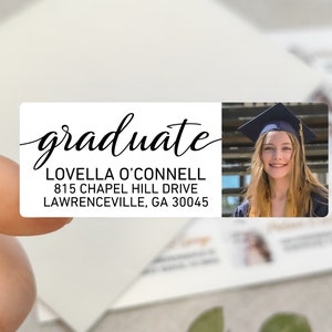 Graduation Photo Address Labels/Graduation Address Labels/Graduation Invitation Address Stickers/Graduation Photo Stickers/Graduation Decor