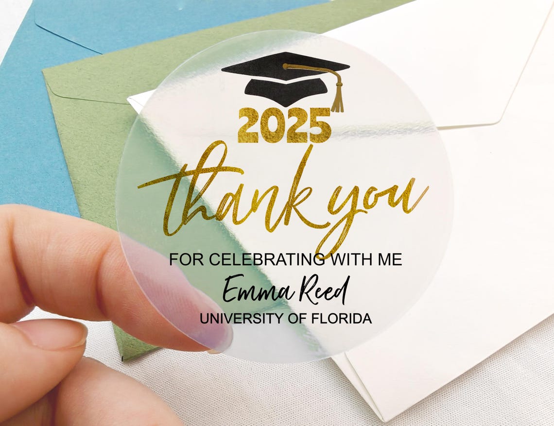 Graduation Stickers/custom Graduation Labels/graduation Decorations ...