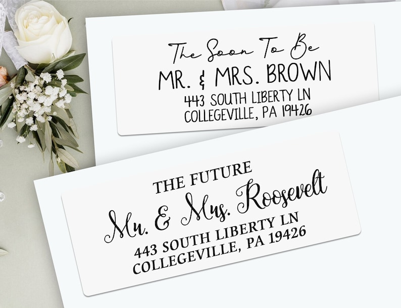 Clear Wedding Address Stickers/custom Return Address Label for Wedding