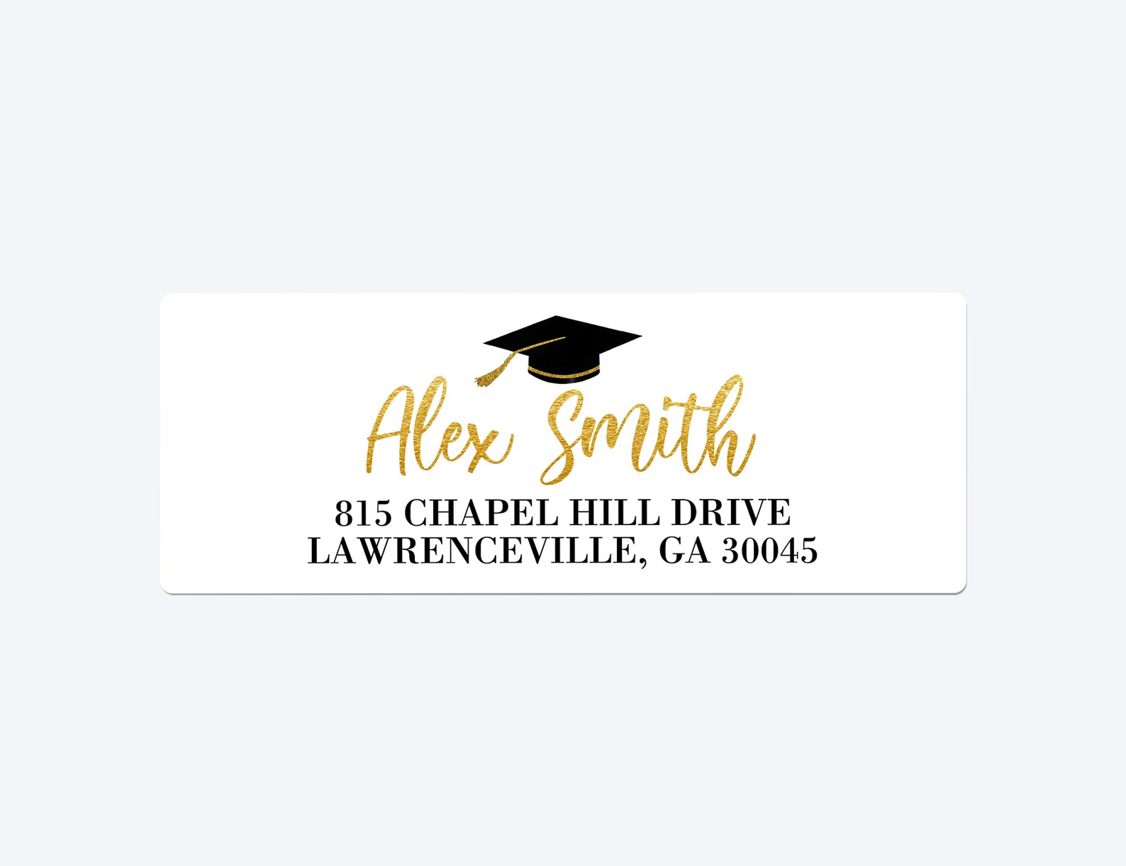 Graduation Address Label/graduation Mailing Sticker/clear Address Label ...