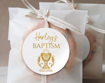 Personalized Baptism Sticker/Bautizo Sticker for Decoration and Favors/Baptism Gift Tag Labels/Boys Baptism Favor Tag/Girls Baptism Stickers