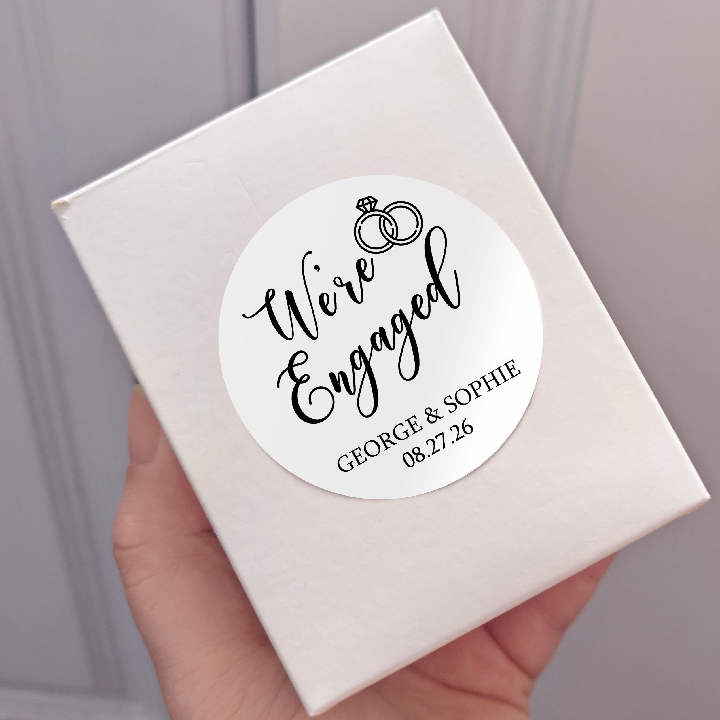 Personalized Stickers for Engagement Favors & Envelopes/custom Gift ...