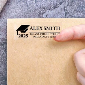 Clear Address Labels for Graduation Return Address Labels Grad Address Labels Graduation Party Invitation Address Stickers Grad Announcement