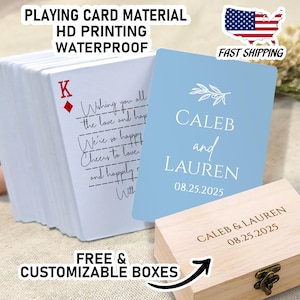 Personalized Wedding Guest Book Alternative/Wedding Playing Cards/Custom 52 Poker Cards/Wedding Book Idea/Custom Wedding Gift/Signing Cards
