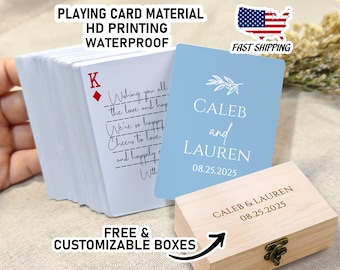 Personalized Wedding Guest Book Alternative/Wedding Playing Cards/Custom 52 Poker Cards/Wedding Book Idea/Custom Wedding Gift/Signing Cards