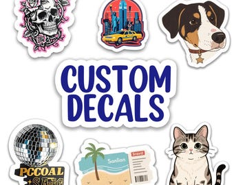 Custom Vinyl Stickers/Die Cut Stickers/Design Your Own Vinyl Sticker/Waterproof Custom Labels/Custom Vinyl Stickers with Your Own Text