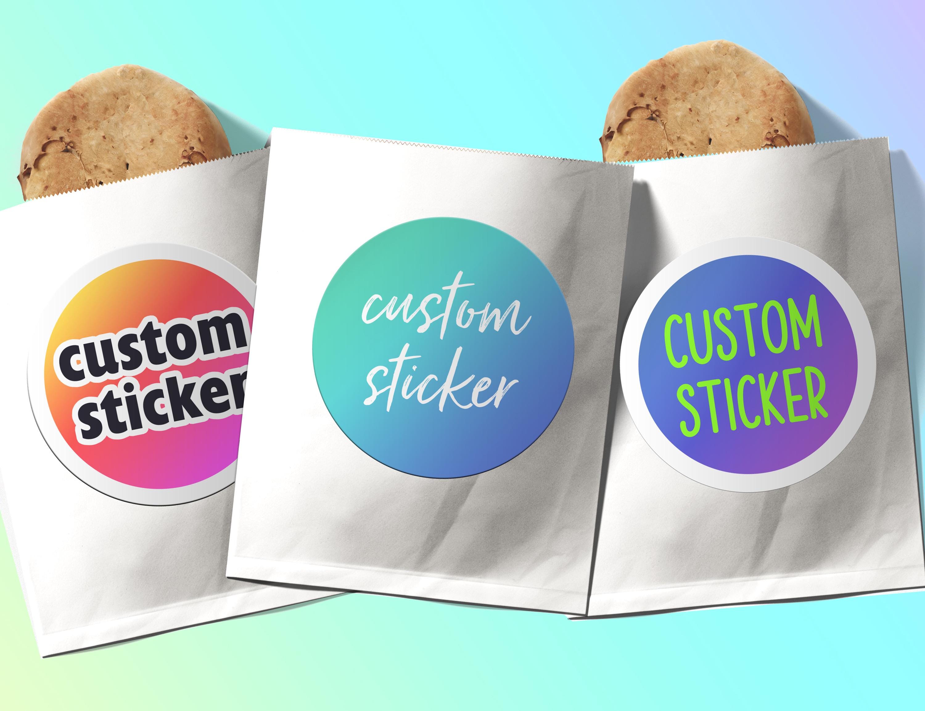 100 Custom Stickers/your Design Logo/business Labels/logo Stickers/bulk ...