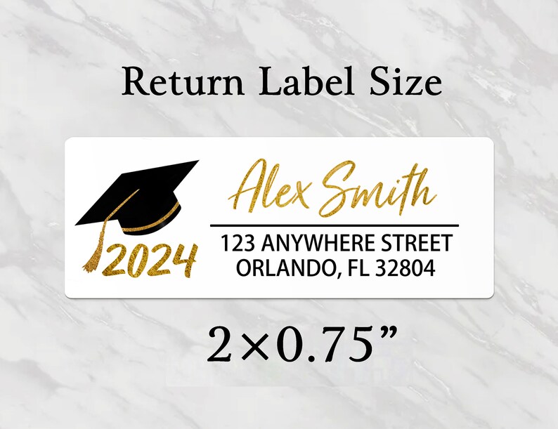 High Quality Clear Address Labels Graduation Invitation Label Grad