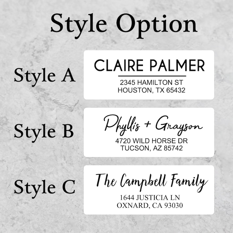 60 X CLEAR Address Stickers/transparent Custom Printed Return Address