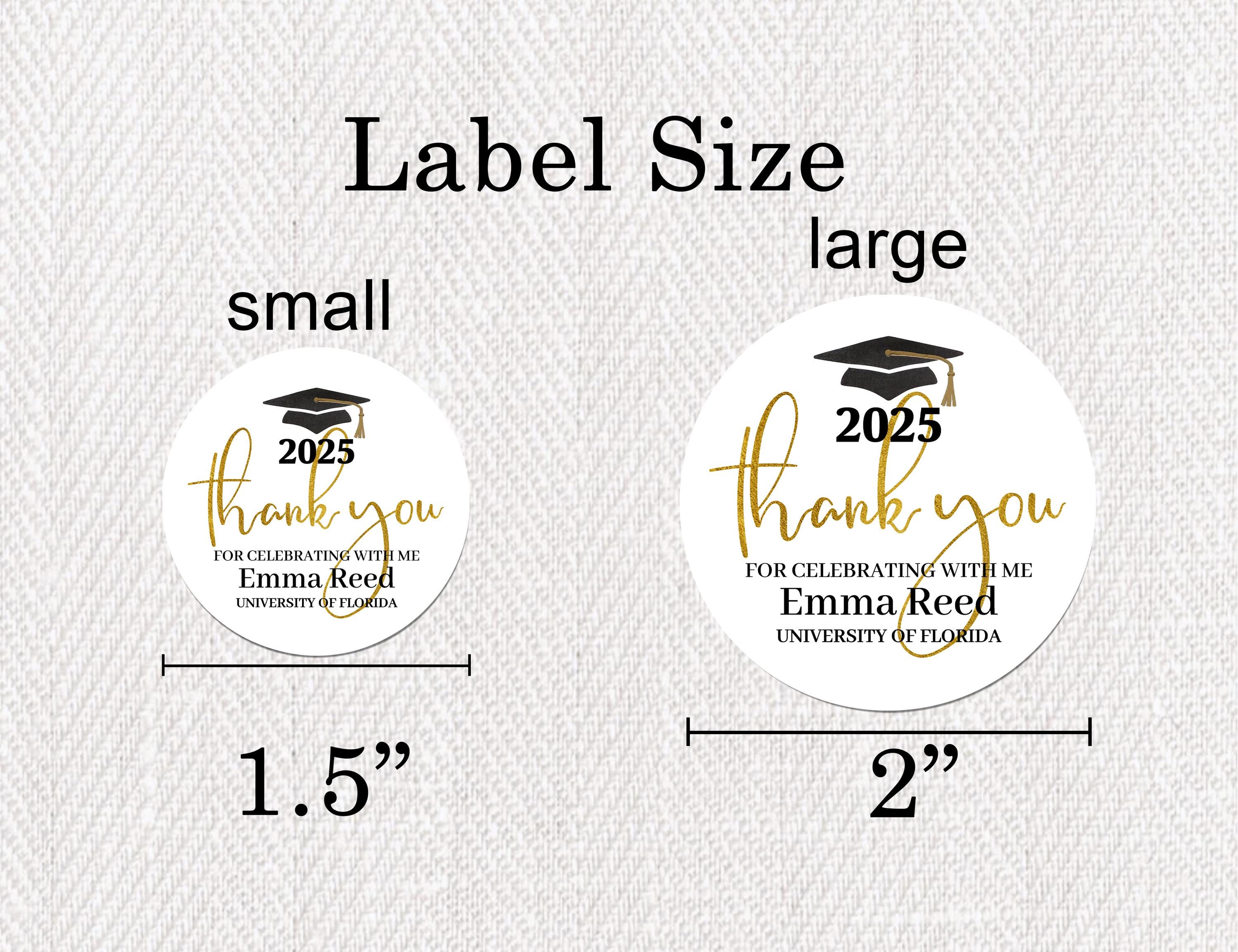 Graduation Stickers/custom Graduation Labels/graduation Decorations ...