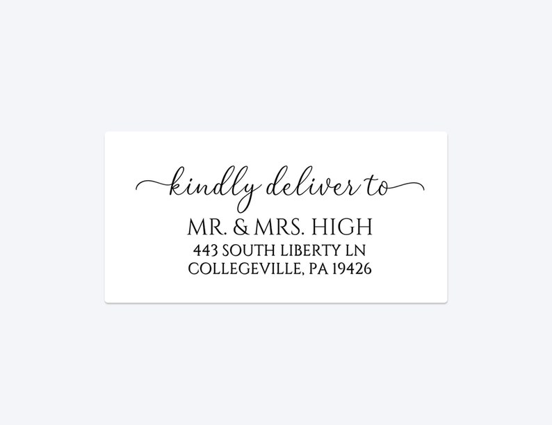 Guest Address Label Invitation Envelope/personalized Different