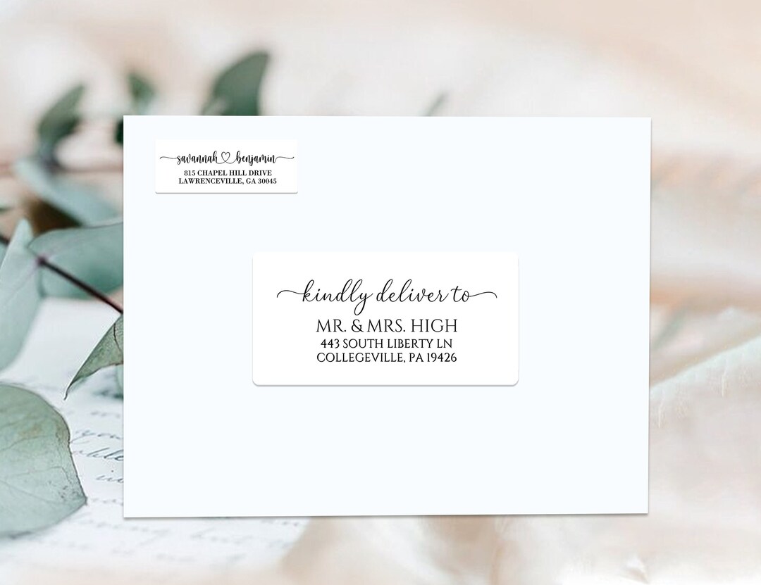 Guest Address Label Invitation Envelope/personalized Different