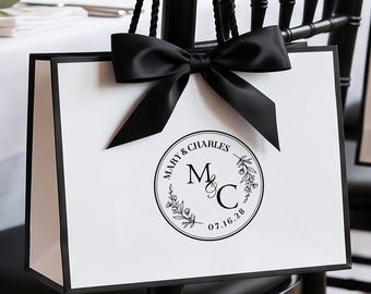 Gepersonaliseerde bruiloft welkomsttassen, aangepaste naamcadeauzakjes, bedankcadeauzakjes, cadeauzakjes bruidsmeisje, hotelbedanktassen voor bruiloftsgasten