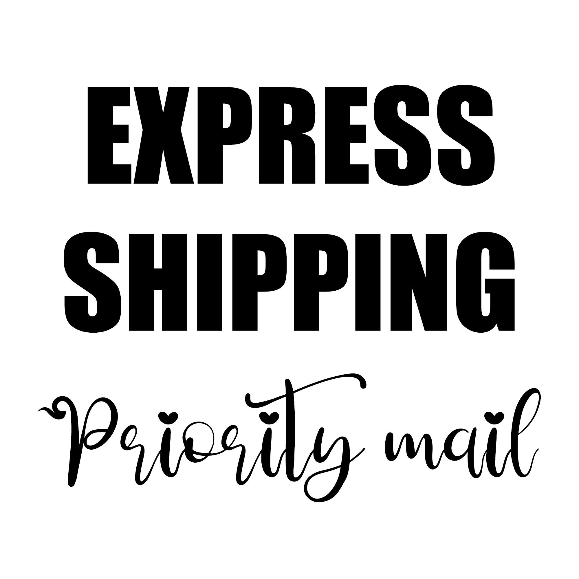 Express Shipping Etsy