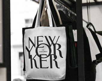 The New Yorker Tote Bag,NY Tote,Art Tote Bag,New Yorker Tote,Tote Bag Art,Aesthetic Tote Bag,Aesthetic Canvas tote,New York tote,Art Tote