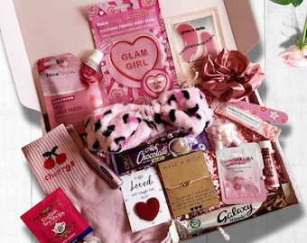 Pamper Hamper For Her, Birthday Gift Box, Personalised Letterbox Present, Mum, Teenage Gift, Self Care